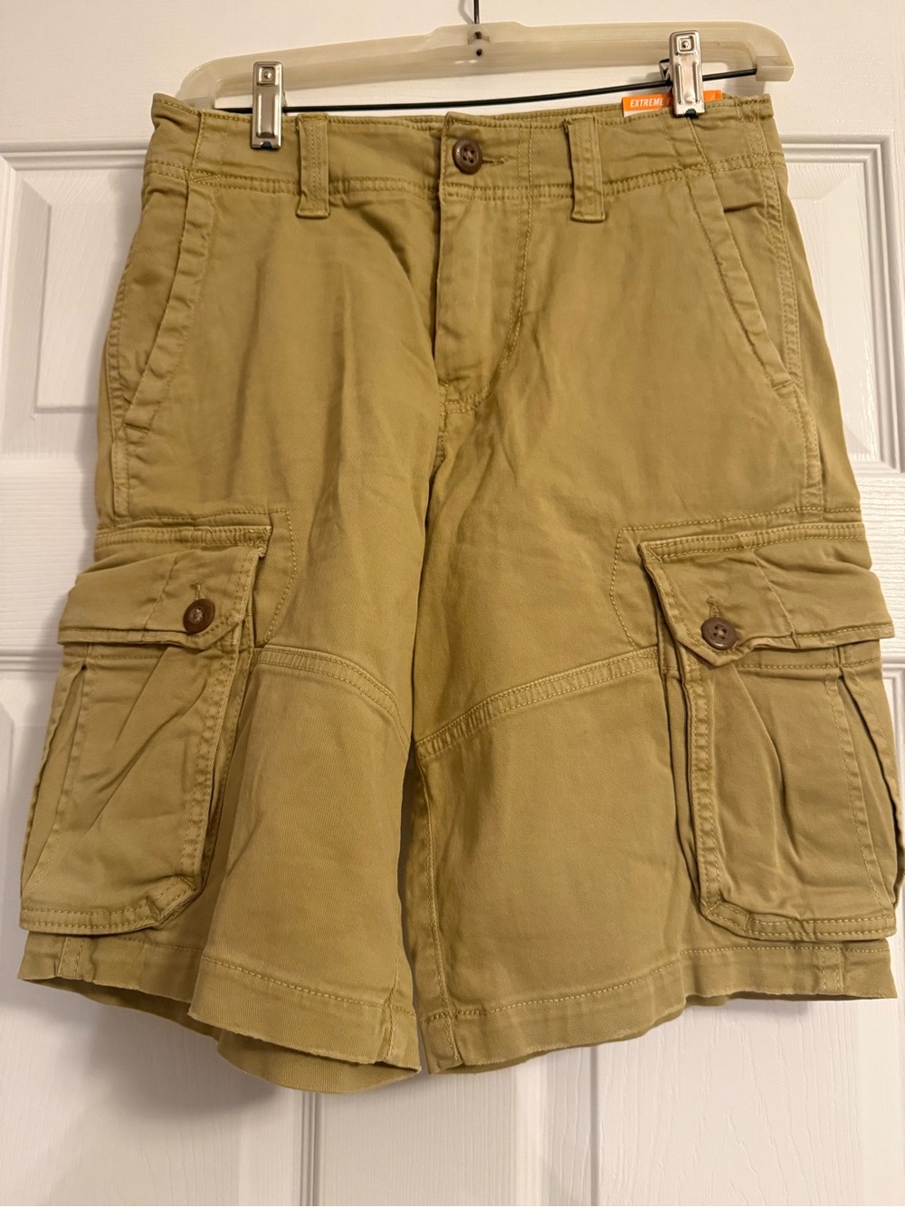 American Eagle Men's Khaki Cargo Shorts - Casual Utility Style